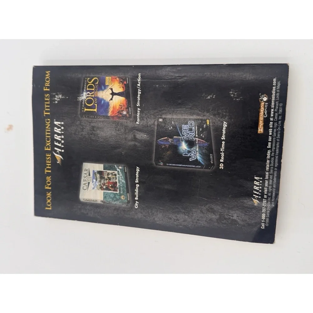 Pharaoh - PC Game Instruction Book ONLY - NO GAME 1999